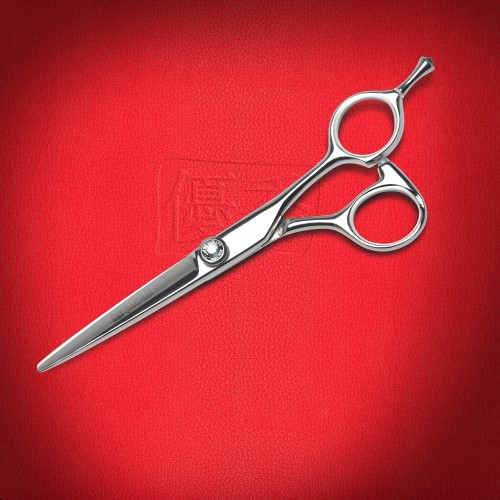 red leather with emboss and excellence scissor